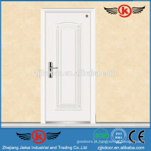 JK-F9027 porta blindada de alumínio / porta de segurança em aço inoxidável de madeira branca e à prova de fogo